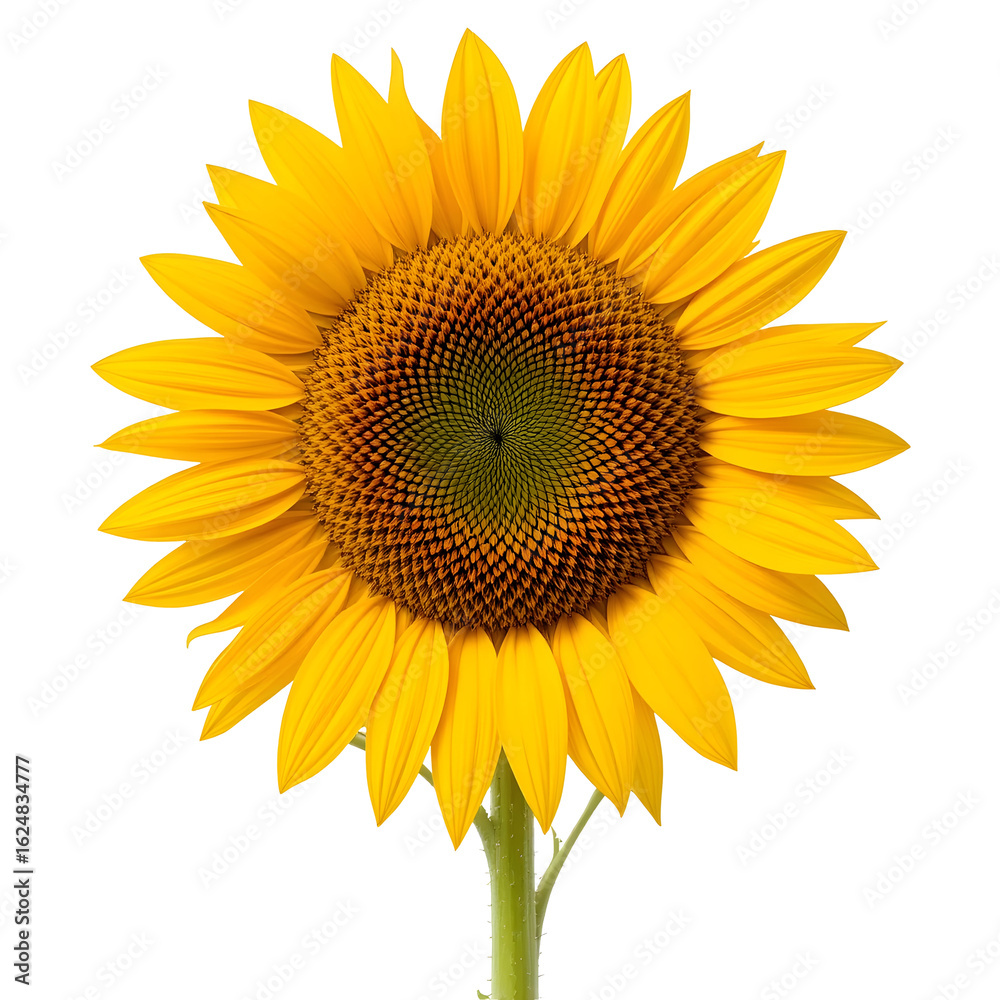 Fototapeta premium Bright Yellow Sunflower - Vibrant Floral Bloom for Nature, Summer & Happiness