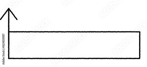 手書き風矢印吹き出し　長方形