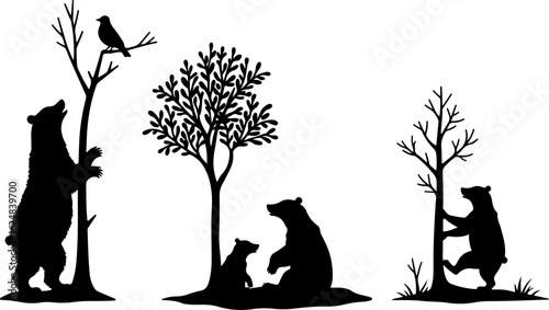 Dog Silhouettes Collection vector bundle