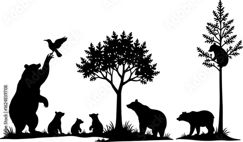 Dog Silhouettes Collection vector bundle