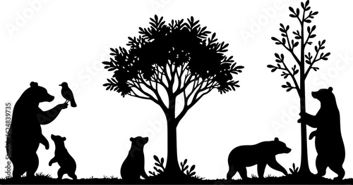 Dog Silhouettes Collection vector bundle