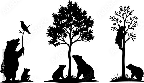 Dog Silhouettes Collection vector bundle