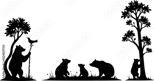 Dog Silhouettes Collection vector bundle