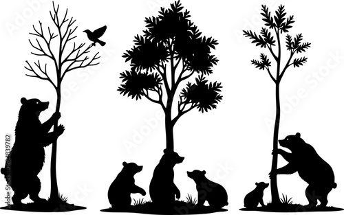 Dog Silhouettes Collection vector bundle