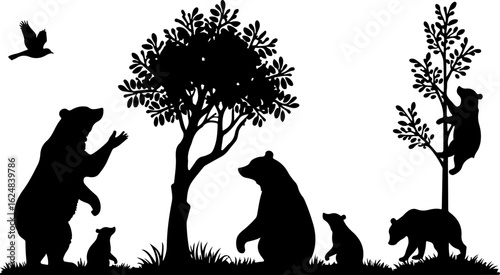 Dog Silhouettes Collection vector bundle