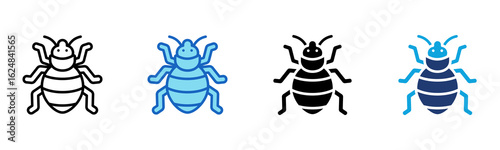 Bedbug icon Multi Style Vector Illustration