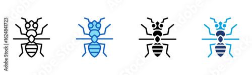 Formicidae icon Multi Style Vector Illustration