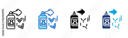 Bug Repellent icon Multi Style Vector Illustration