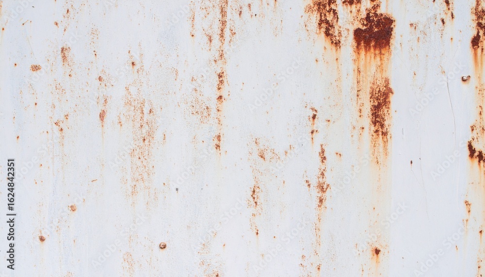 Fototapeta premium Corrosive rusty on old iron white, Rust grunge texture.