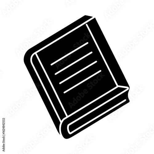 Ledger Book with Digital Lines Icon Vector Illustration