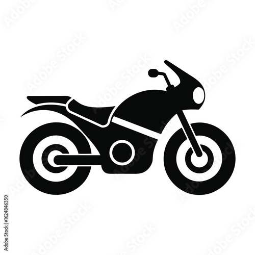 Motorcycle Vector – Classic Two-Wheeler Illustration