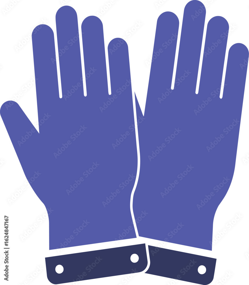 Obraz premium Purple Glove Icon: Clean Minimal Design