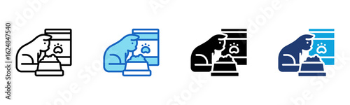 Cat Food icon Multi Style Vector Illustration