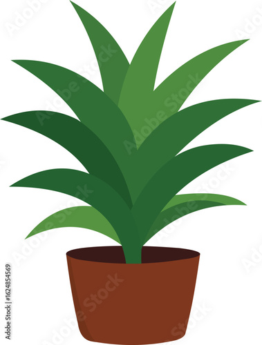Grass Showpiece with Pot for Modern Decor