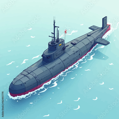 super cool war submarine design