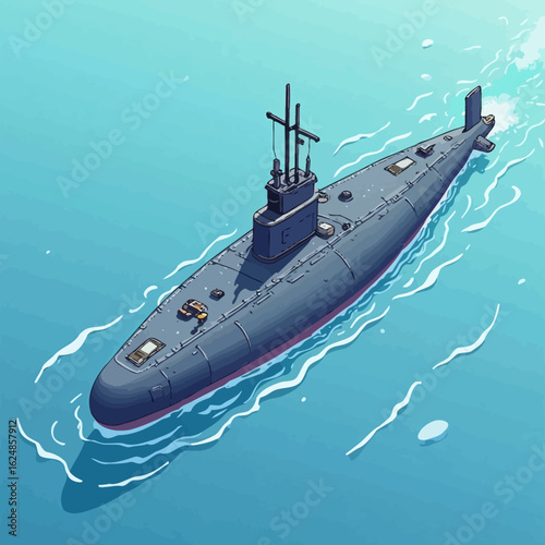 super cool war submarine design
