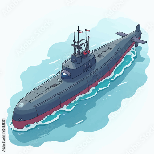super cool war submarine design