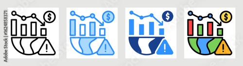 Economic Crisis Collection Set Multiple Style