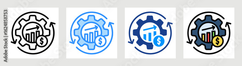 Economic System Collection Set Multiple Style