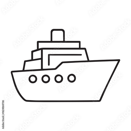 Vintage Ship Vector – Old Sailing Vessel Illustration