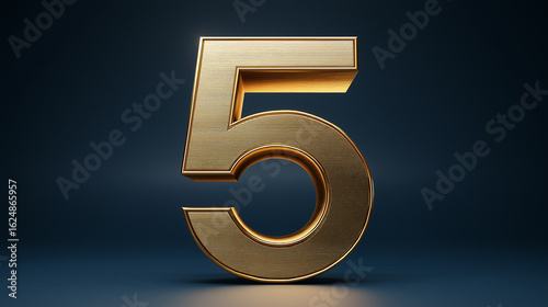 A bold 3D number 