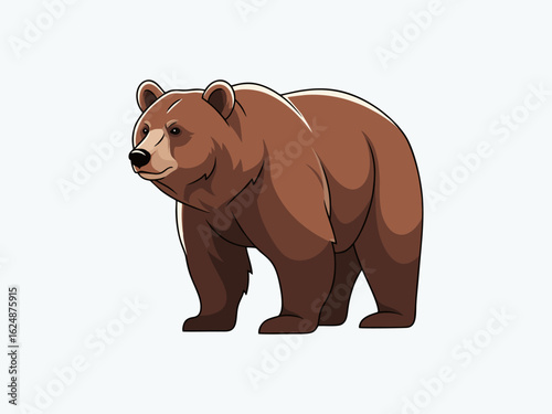 brown bear vector illustration