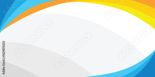 Abstract wavy blue and yellow background