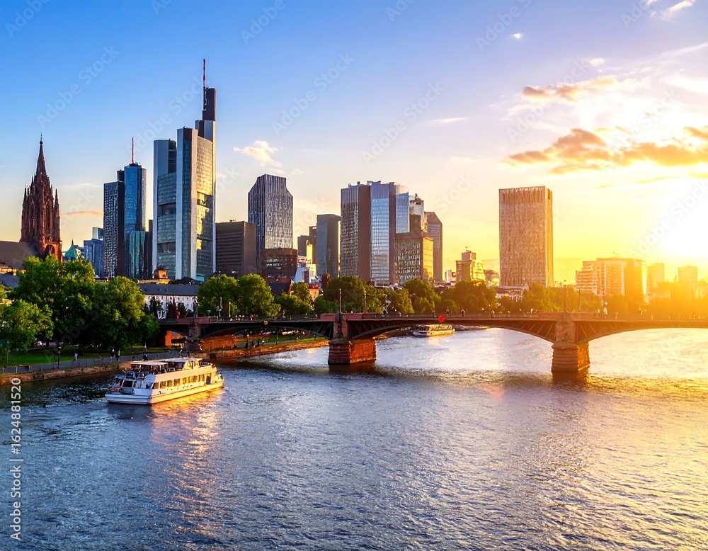 Fototapeta premium City skyline at sunset (3)