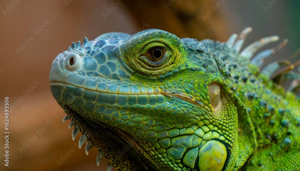 Obraz premium Close-up iguana head (1)