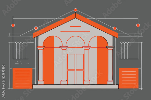 sketch of facade with material notations   (1).eps