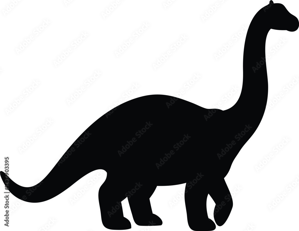 Obraz premium brontosaurus silhouette