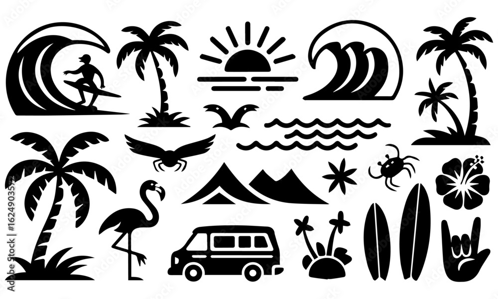 Obraz premium travel icon set