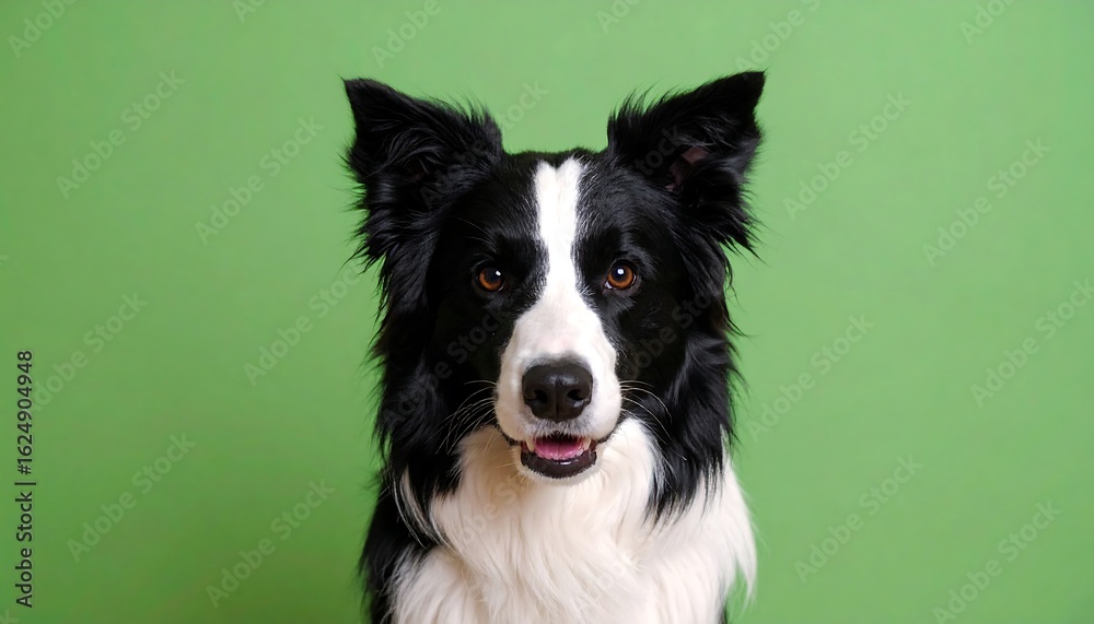 Fototapeta premium Black and white dog portrait (9)