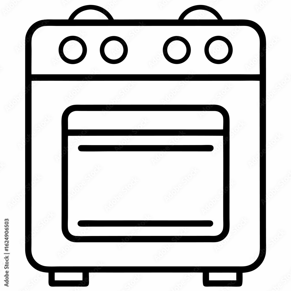 vector illustration of a stove vector illustration of a stove