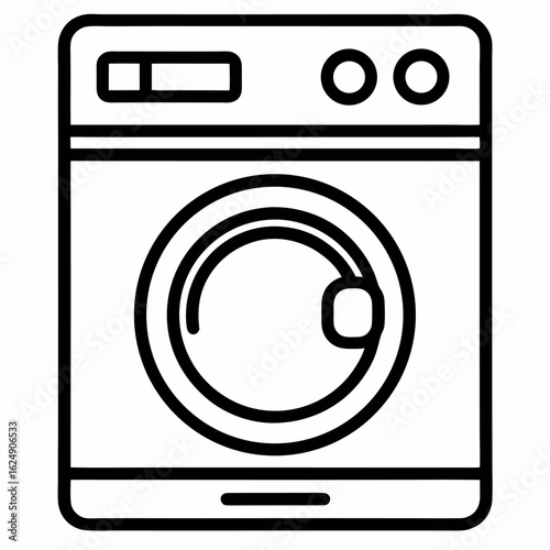washing machine icon vector