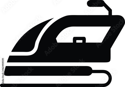 electric iron machine silhouette.eps