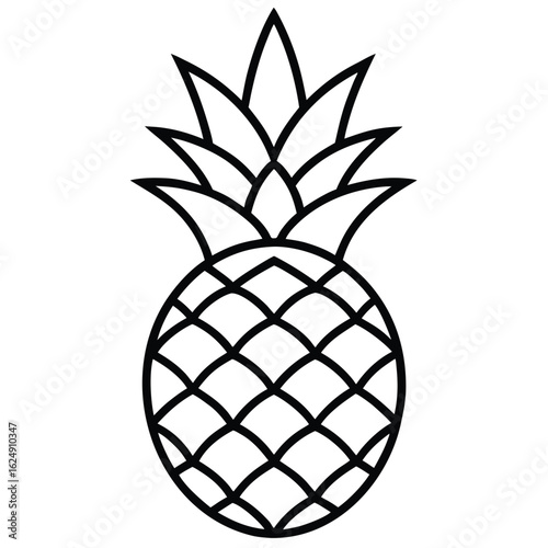 pineapple vector illustration