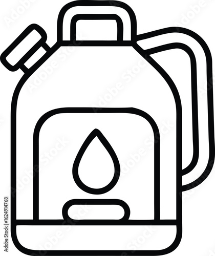 kerosene line art