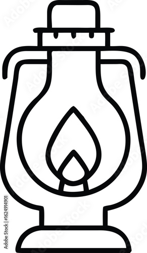 kerosene line art