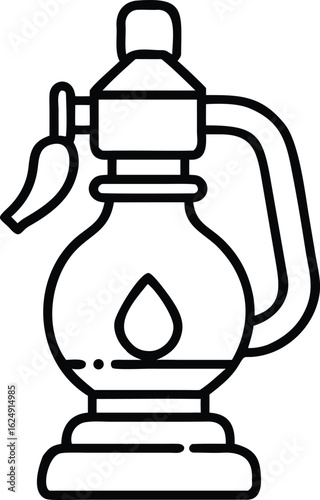 kerosene line art