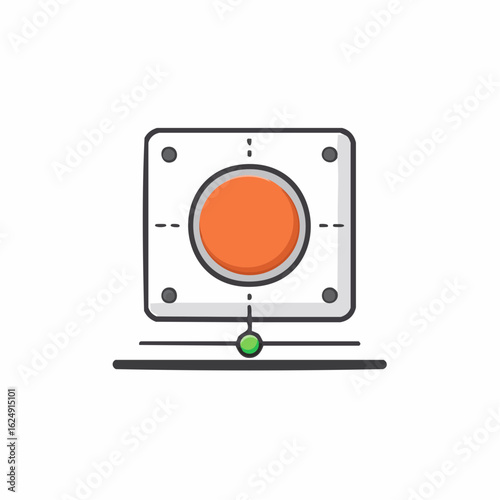 Abstract Technology Concept: Square Device with Circle and Green Connection Point Free Download Abstract Technology Concept: Square Device with Circle and Green Connection Point - GFXLoad