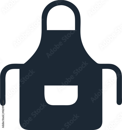 kitchen apron icon silhouette