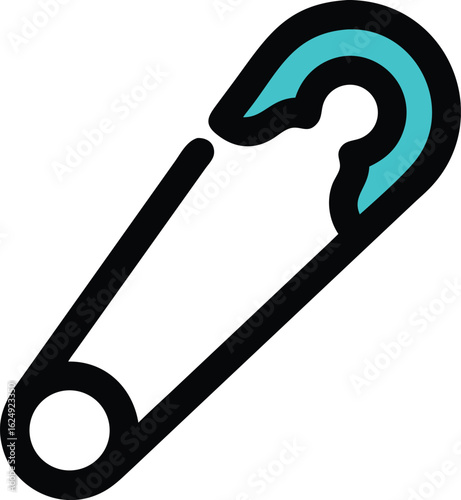 safety pin vector icon