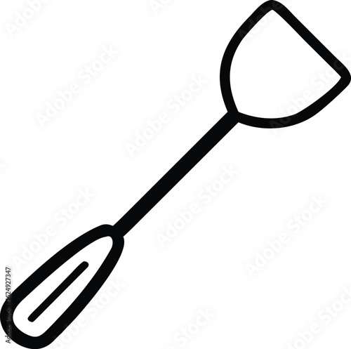spatula line art silhouette