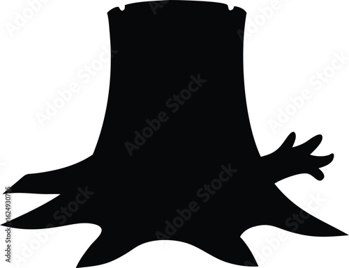 tree stump silhouette