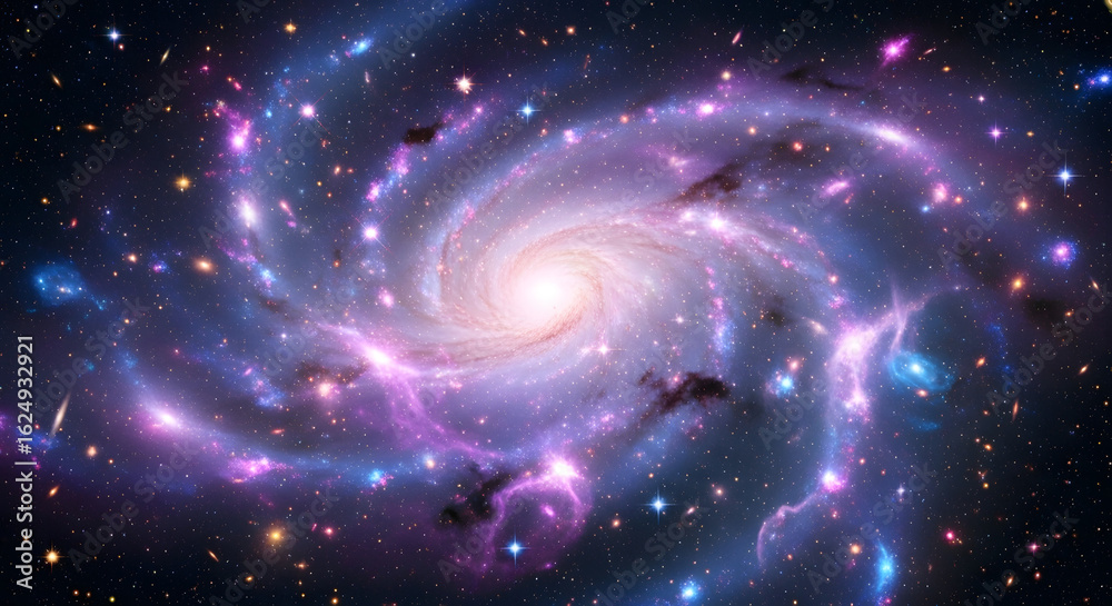 Obraz premium Cosmic Swirl Drift 