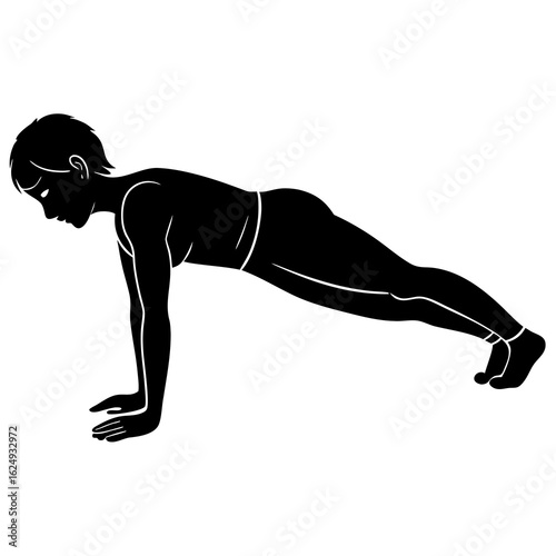 silhouette of a woman doing yoga exercise