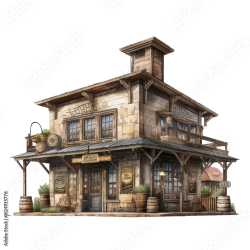 old wooden house
