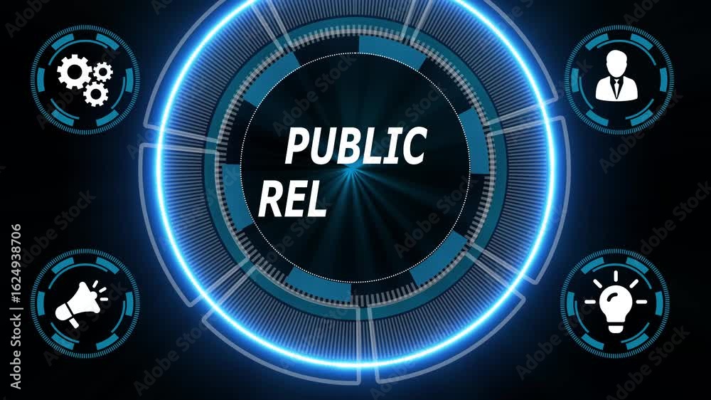  Public relation management. Business, Technology, Internet and network concept. new business concept.