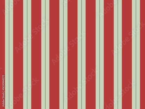 Seamless vertical stripes pattern in red and light green